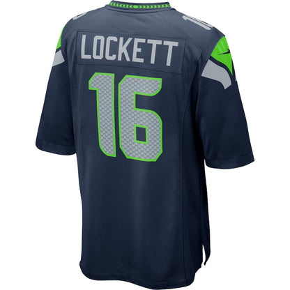 S.Seahawks #16 Tyler Lockett  College Navy Game Jersey Stitched American Football Jerseys - Main View