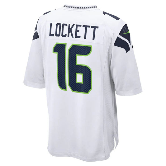 S.Seahawks #16 Tyler Lockett White Game Jersey Stitched American Football Jerseys - Main View