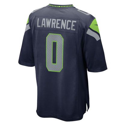 S.Seahawks #0 DeMarcus Lawrence College Navy Team Game Stitched American Football Jerseys - Main View