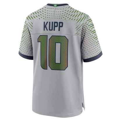 S.Seahawks #10 Cooper Kupp 2025 Rivalries Collection Game Jersey - Wolf Gray Stitched American Football Jerseys - Main View