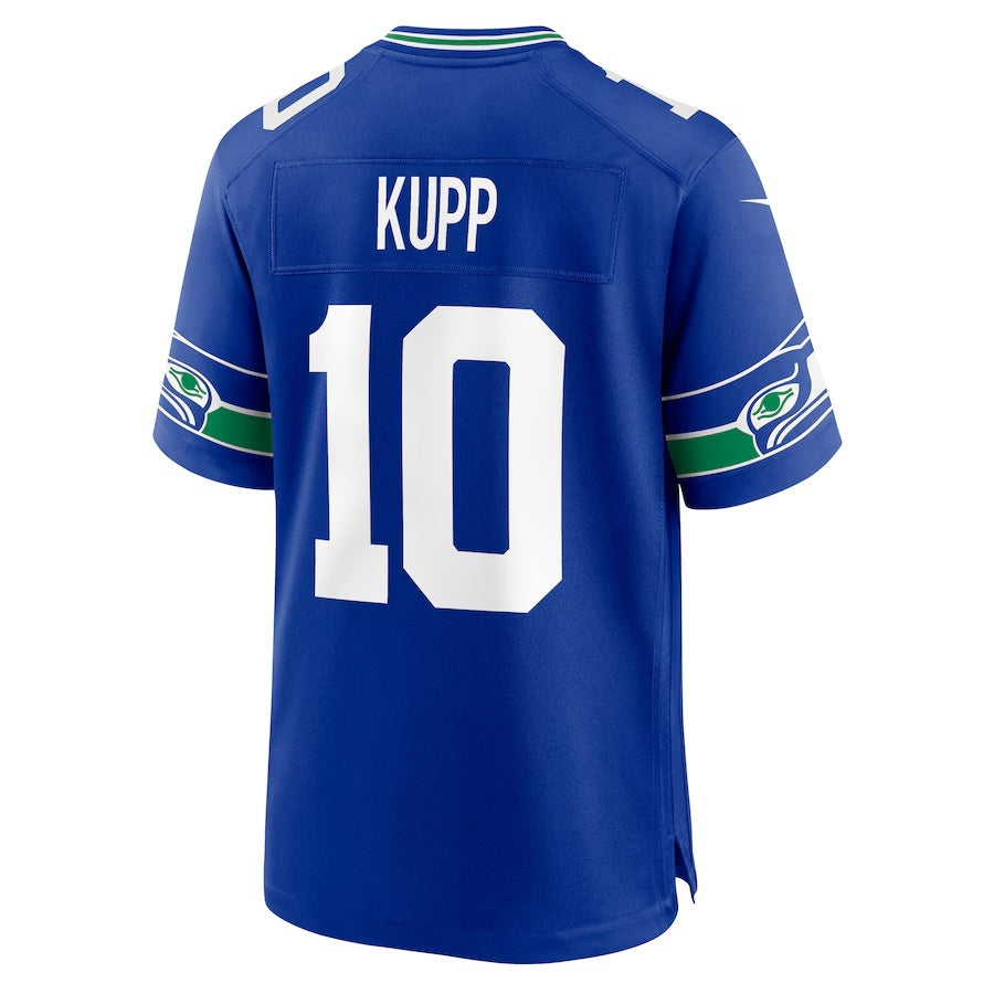 S.Seahawks #10 Cooper Kupp Royal Alternate 2 50th Season Game Stitched American Football Jerseys - Main View