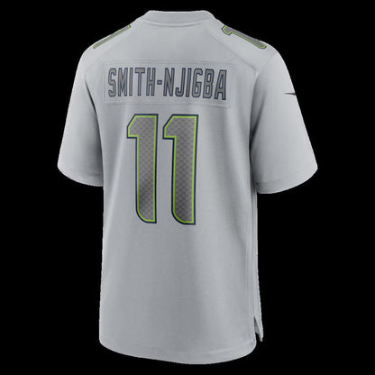 S.Seahawks #11 Jaxon Smith-Njigba Gray Atmosphere Fashion Game Stitched American Football Jerseys - Main View