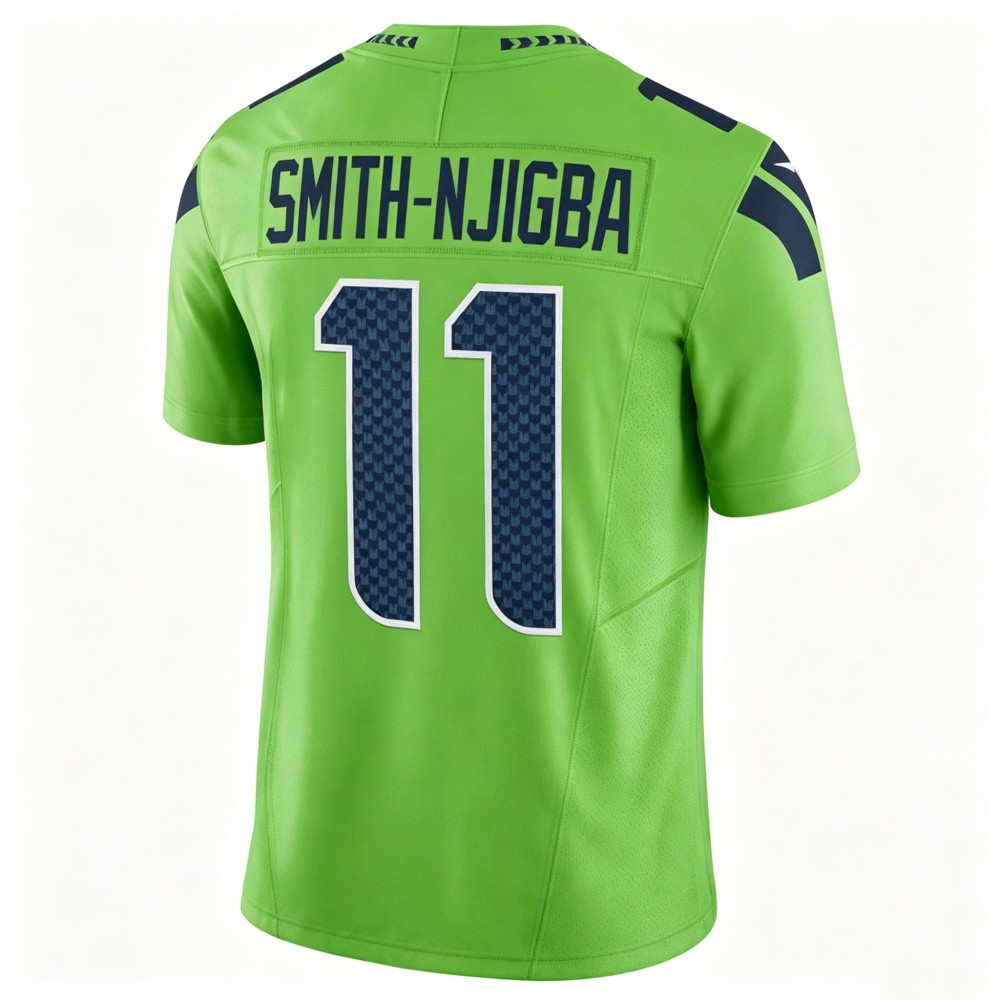 S.Seahawks #11 Jaxon Smith-Njigba Green Vapor F.U.S.E. Limited Stitched Football Jersey - Main View