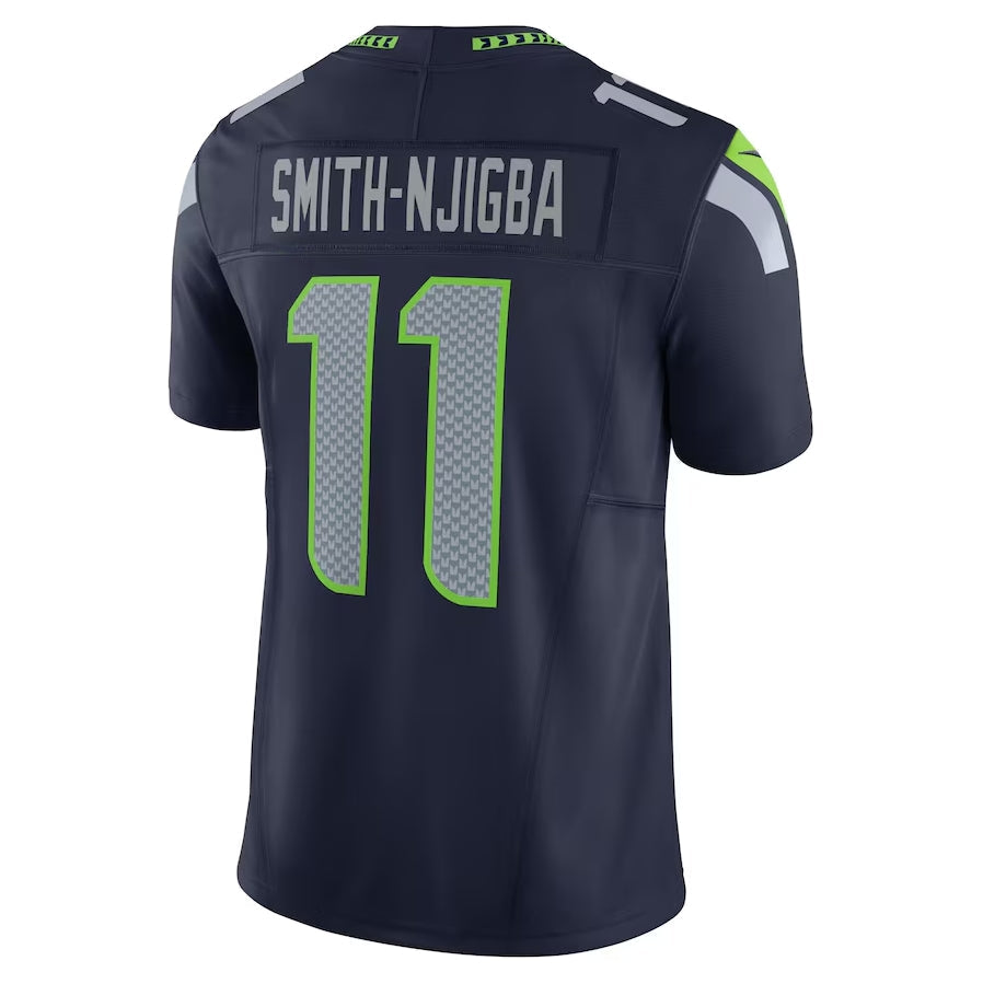 S.Seahawks #11 Jaxon Smith-Njigba Navy Vapor F.U.S.E. Limited Stitched American Football Jerseys - Main View