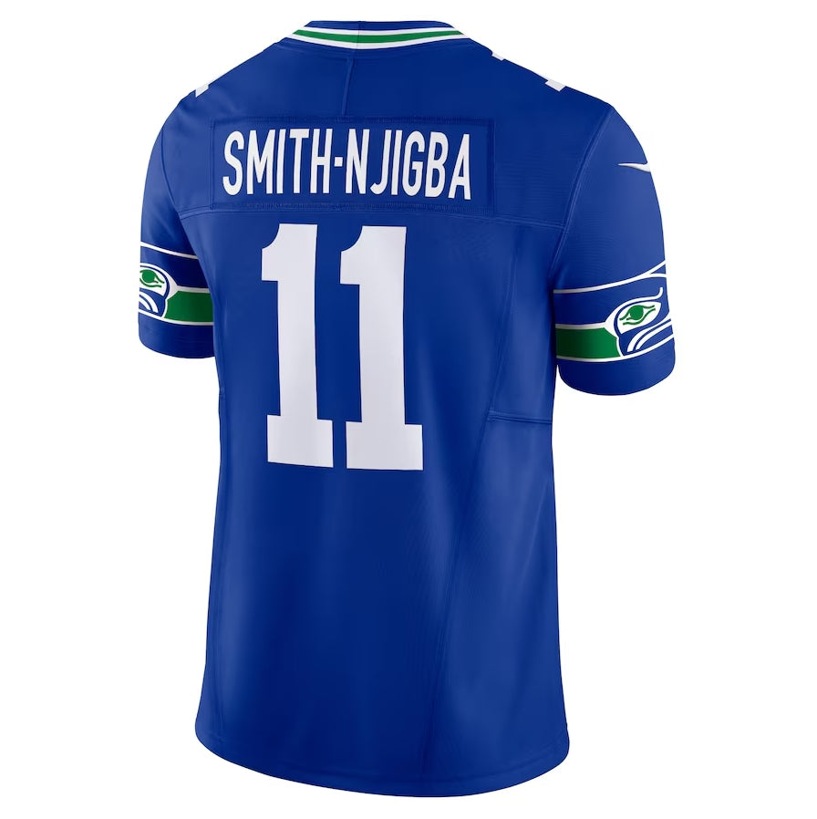 S.Seahawks #11 Jaxon Smith-Njigba Royal Alternate Vapor F.U.S.E. Limited Stitched American Football Jerseys - Main View