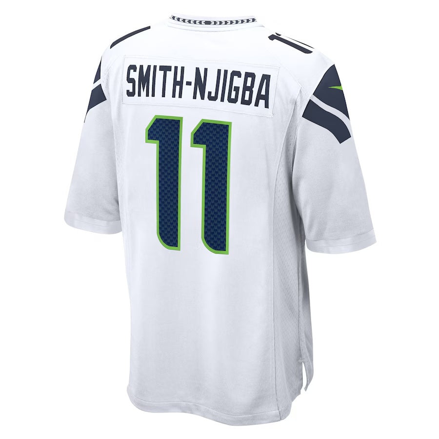 S.Seahawks #11 Jaxon Smith-Njigba White 50th Season Game Stitched American Football Jerseys - Main View