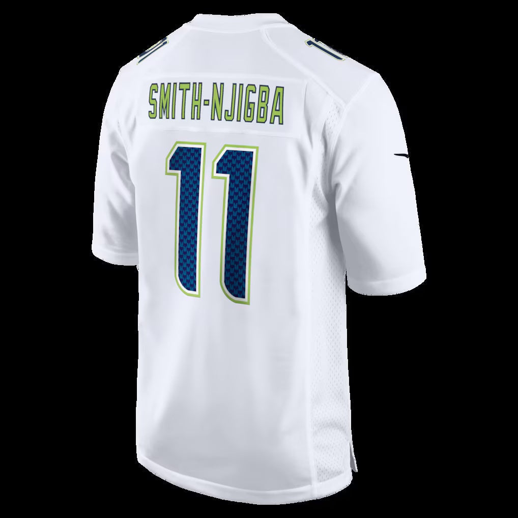 S.Seahawks #11 Jaxon Smith-Njigba White Fashion Game Stitched American Football Jerseys - Main View