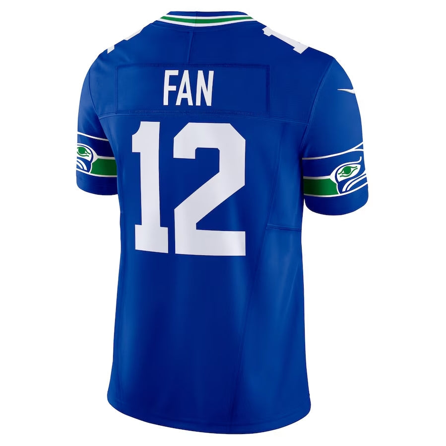 S.Seahawks #12S Fan Royal Vapor F.U.S.E. Limited Stitched American Football Jerseys - Main View