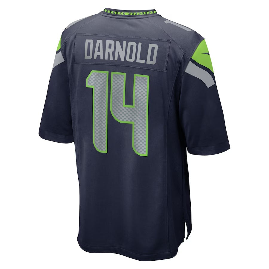 S.Seahawks #14 Sam Darnold College Navy Team 50th Season Game Stitched American Football Jerseys - Main View