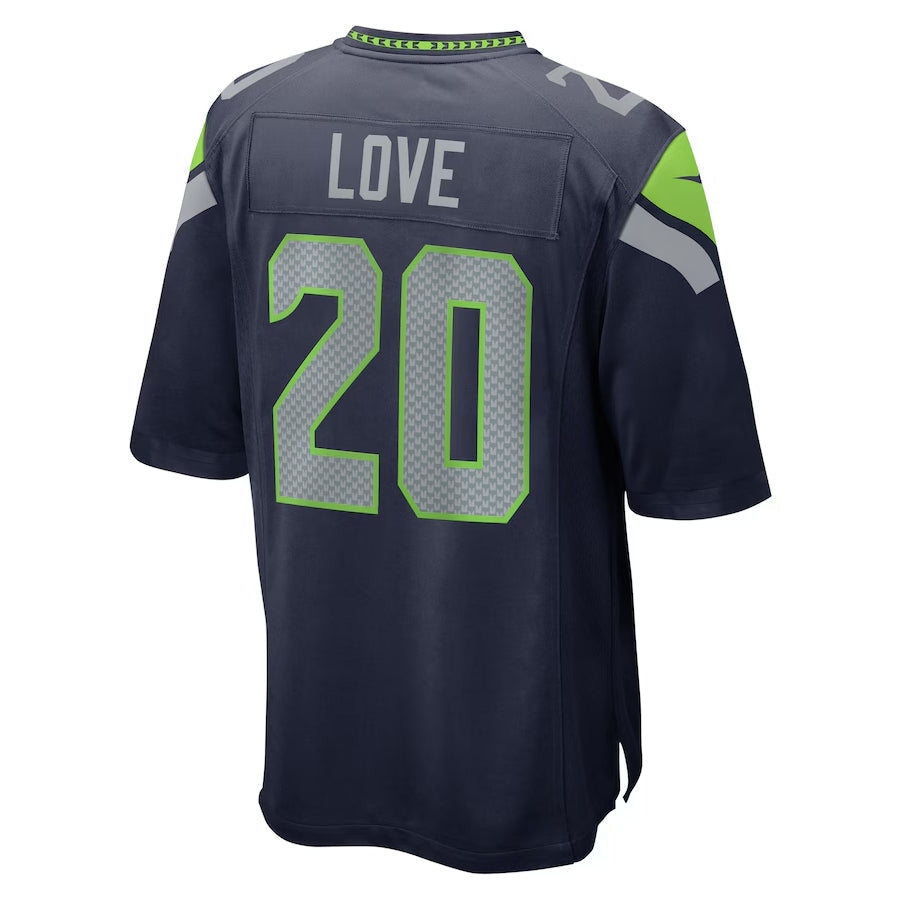 S.Seahawks #20 Julian Love College Navy Game Stitched American Football Jerseys - Main View