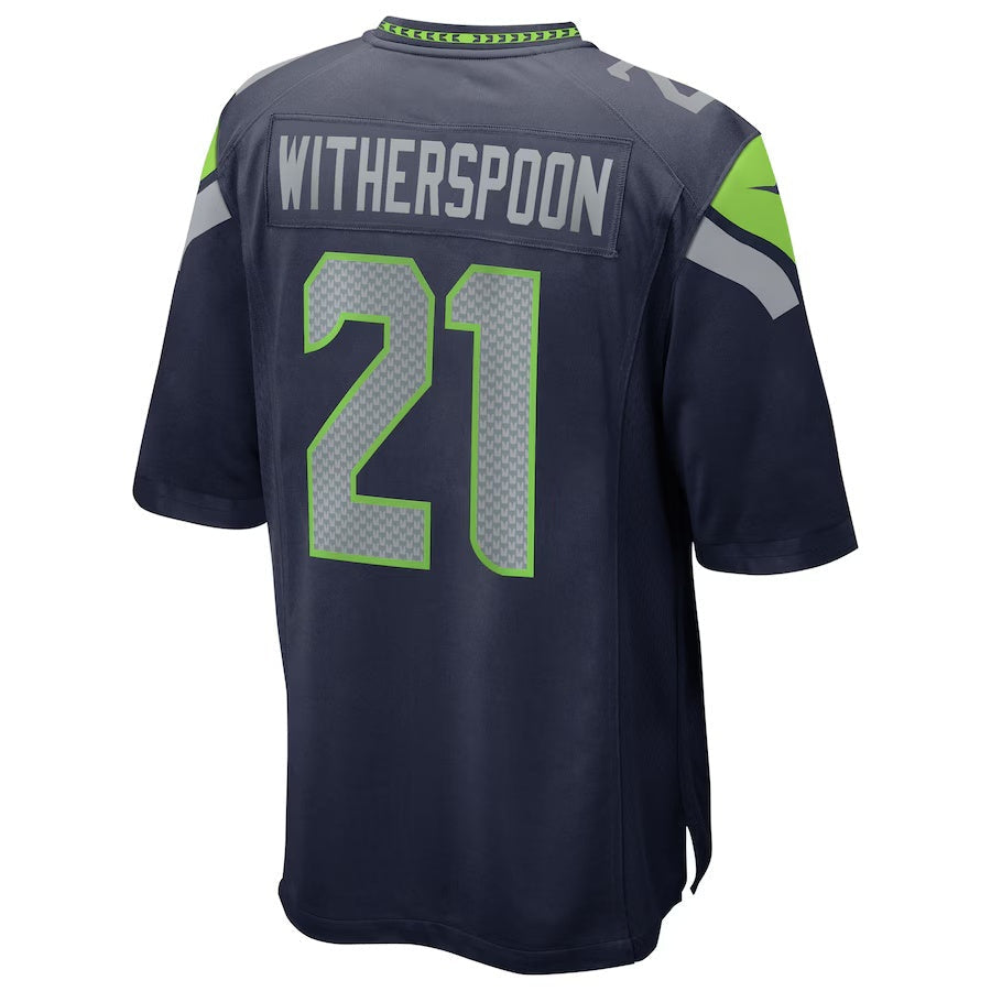 S.Seahawks #21 Devon Witherspoon College Navy Team 50th Season Game Stitched American Football Jerseys - Main View