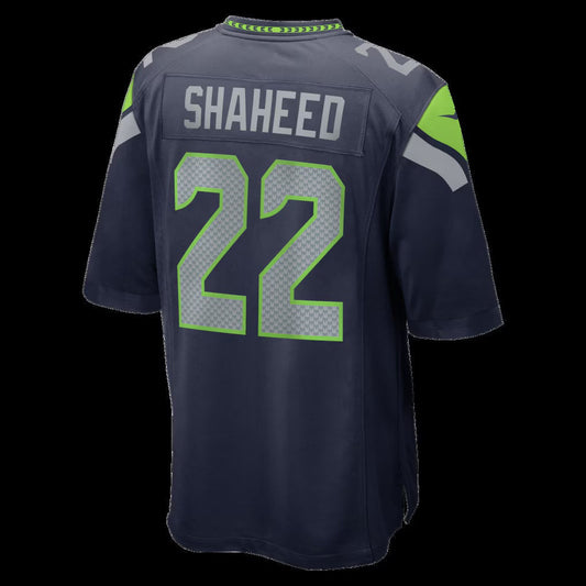 S.Seahawks #22 Rashid Shaheed College Navy Team Game Stitched American Football Jerseys - Main View