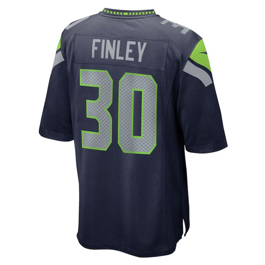 S.Seahawks #30 AJ Finley College Navy Team Game Stitched American Football Jerseys - Main View