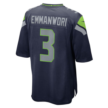 S.Seahawks #3 Nick Emmanwori College Navy Team Game Stitched American Football Jerseys - Main View