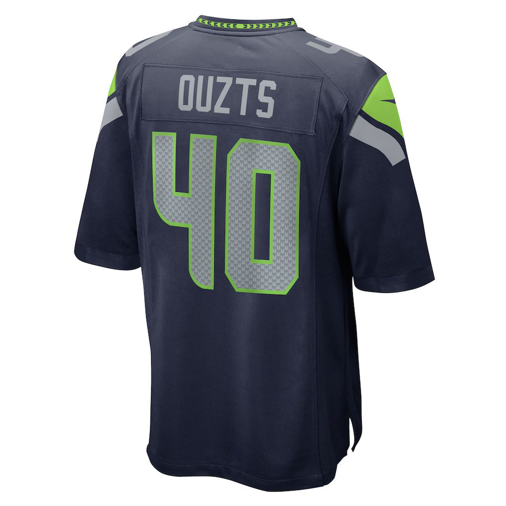 S.Seahawks #40 Robbie Ouzts College Navy Team Game Stitched American Football Jerseys - Main View