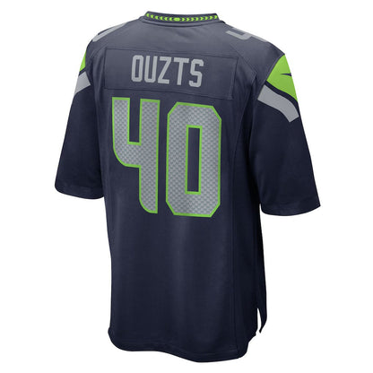 S.Seahawks #40 Robbie Ouzts College Navy Team Game Stitched American Football Jerseys - Main View