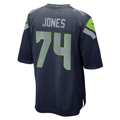 S.Seahawks #74 Josh Jones College Navy Team Game Stitched American Football Jerseys - Main View