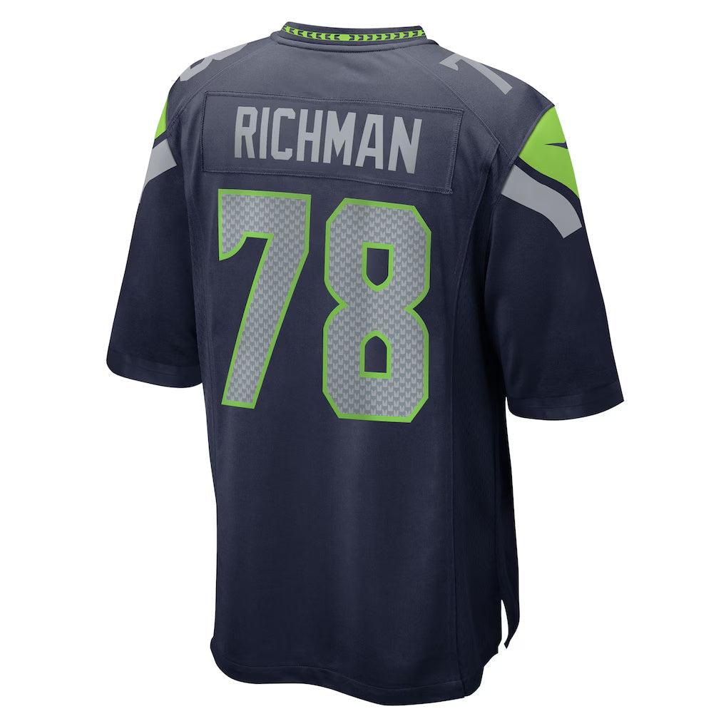S.Seahawks #78 Mason Richman College Navy Team Game Stitched American Football Jerseys - Main View