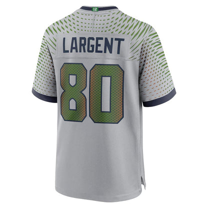 S.Seahawks #80 Steve Largent 2025 Rivalries Collection Retired Player Game Jersey - Wolf Gray Stitched American Football Jerseys - Main View