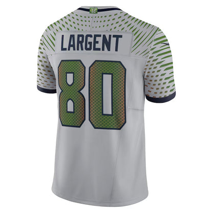 S.Seahawks #80 Steve Largent 2025 Rivalries Collection Retired Player Limited Jersey - Wolf Gray Stitched American Football Jerseys - Main View