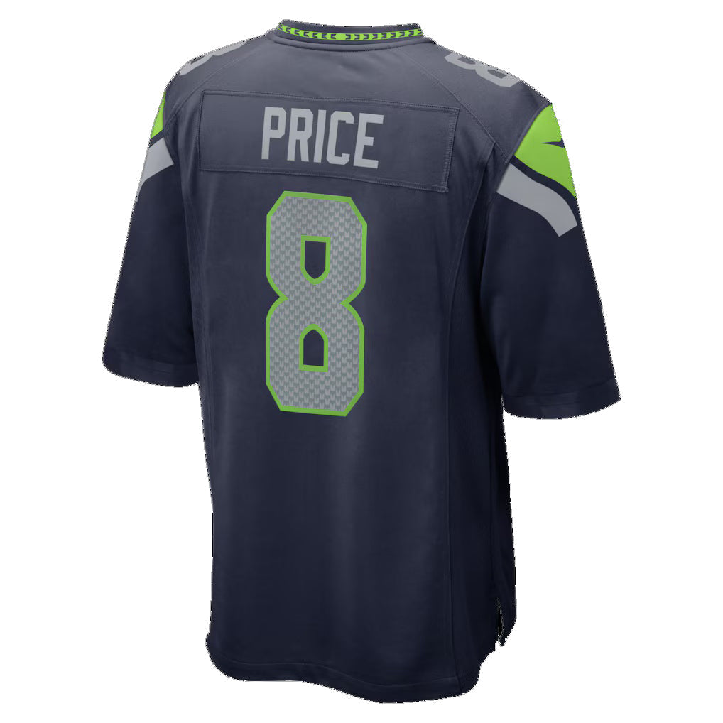 S.Seahawks #8 Jadarian Price College Navy 2026 Draft First Round Pick No. 32 Team Game Stitched American Football Jerseys - Main View