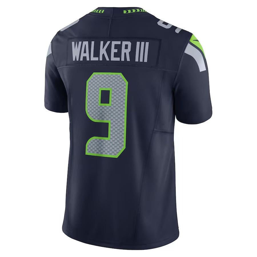 S.Seahawks #9 Kenneth Walker III College Navy Team 50th Season Vapor F.U.S.E. Limited Stitched American Football Jerseys - Main View