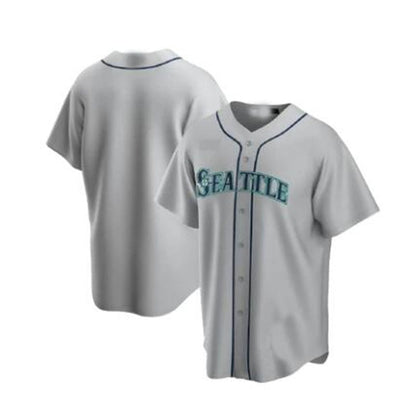 Seattle Mariners #44 Julio Rodriguez GRAY ROAD TEAM JERSEY Baseball Jerseys - Main View