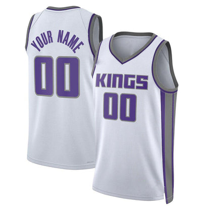 Custom S.Kings Unisex  Swingman Custom Jersey  Association Edition White Stitched Basketball Jersey - Main View