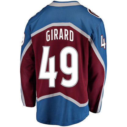C.Avalanche #49 Samuel Girard Fanatics Branded Breakaway Player Jersey  Burgundy Stitched American Hockey Jerseys - Main View