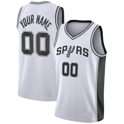 Custom S.Antonio Spurs Swingman Jersey Association Edition White Stitched Basketball Jersey - Main View