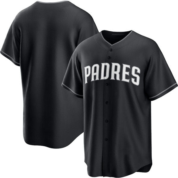 San Diego Padres Blank Black Lights Out Limited Stitched Baseball Jersey - Main View