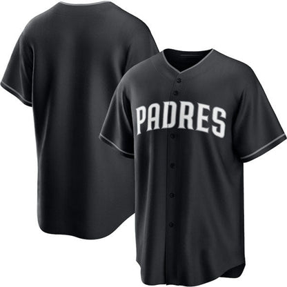 San Diego Padres Blank Black Lights Out Limited Stitched Baseball Jersey - Main View