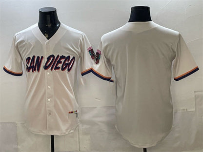 San Diego Padres Blank Cream 2026 City Connect Stadium Stitched Baseball Jersey - Main View