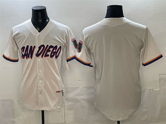 San Diego Padres Blank Cream 2026 City Connect Stadium Stitched Baseball Jersey - Main View