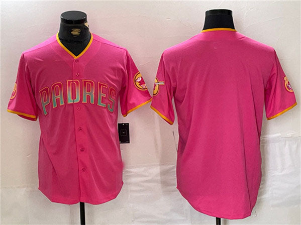 San Diego Padres Blank Pink Cool Base Stitched Baseball Jersey - Main View