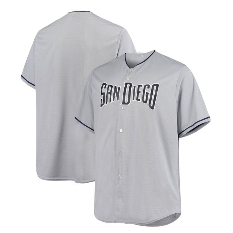 San Diego Padres Majestic Road Official Cool Base Jersey - Gray Baseball Jerseys - Main View