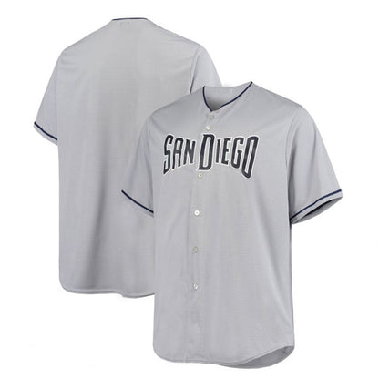 San Diego Padres Majestic Road Official Cool Base Jersey - Gray Baseball Jerseys - Main View
