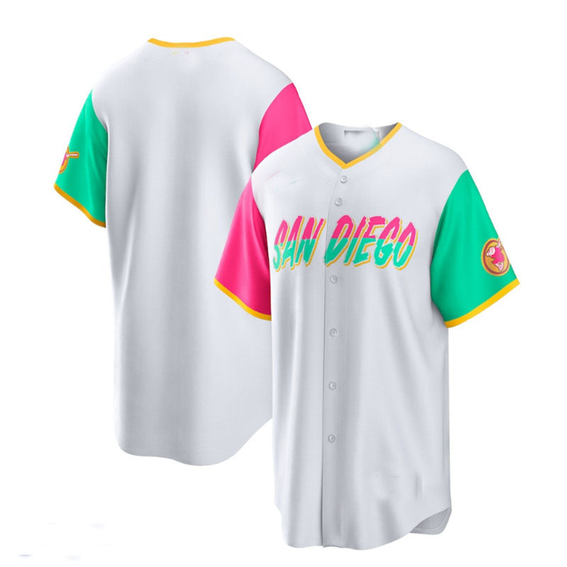 San Diego Padres 2022 City Connect Replica Team Jersey - White Baseball Jerseys - Main View