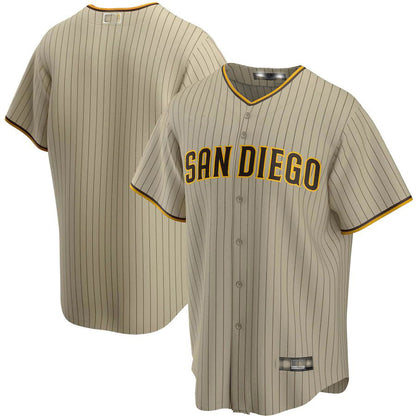 San Diego Padres Tan Alternate Replica Team Jersey Baseball Jerseys - Main View