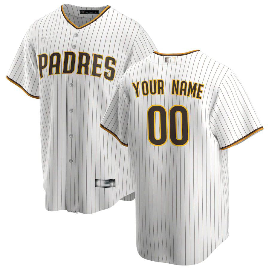 Baseball Jerseys Custom San Diego Padres White Home Replica Custom Jersey - Main View