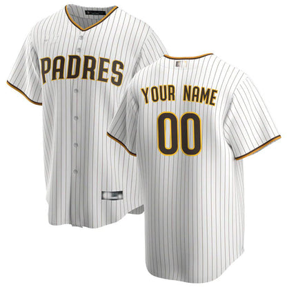 Baseball Jerseys Custom San Diego Padres White Home Replica Custom Jersey - Main View