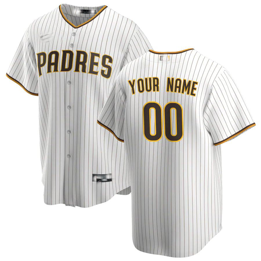 Baseball Jerseys Custom San Diego Padres White Replica Custom Jersey - Main View