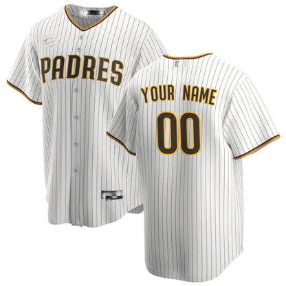 Baseball Jerseys Custom San Diego Padres White Replica Custom Jersey - Main View