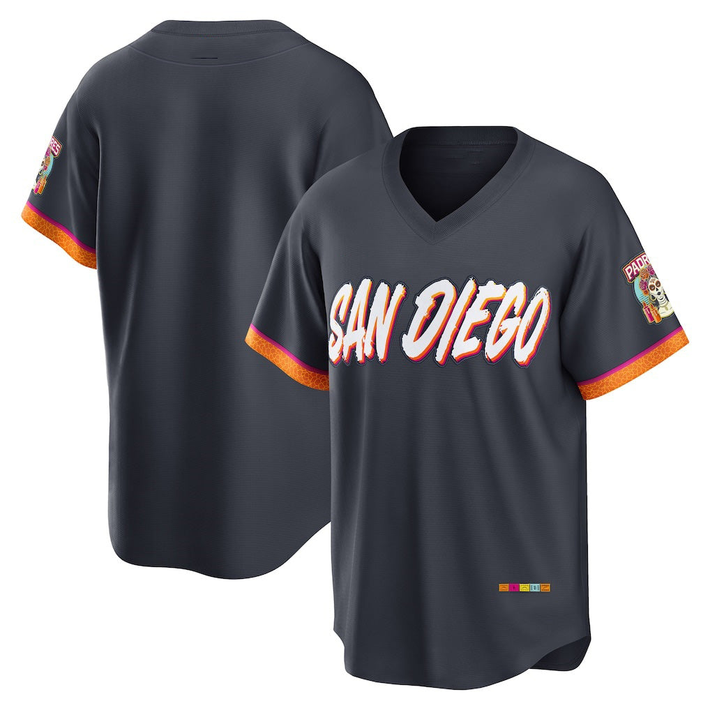 San Diego Padres Obsidian 2026 City Connect Stadium Stitched Baseball Jersey - Main View