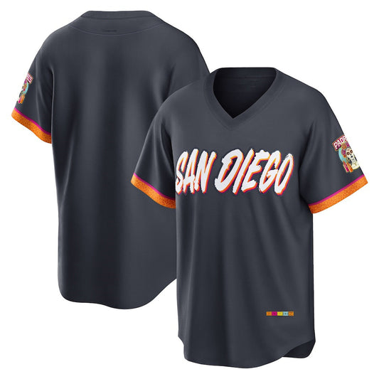 San Diego Padres Obsidian 2026 City Connect Stadium Stitched Baseball Jersey - Main View