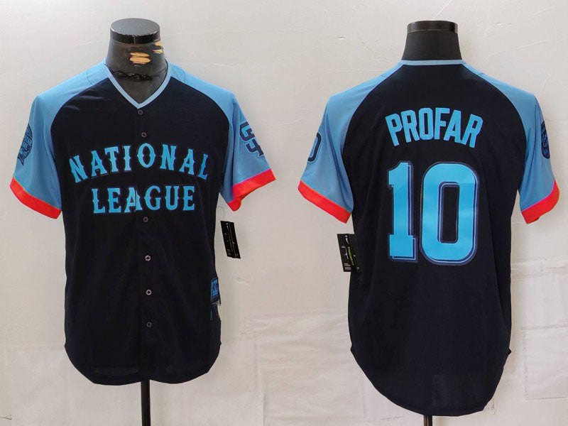 San Diego Padres #10 Jurickson Profar Navy 2024 All Star Limited Stitched Baseball Jersey - Main View