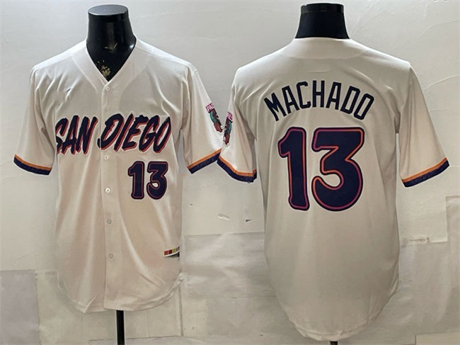 San Diego Padres #13 Manny Machado Cream 2026 City Connect Stadium Stitched Baseball Jersey - Main View