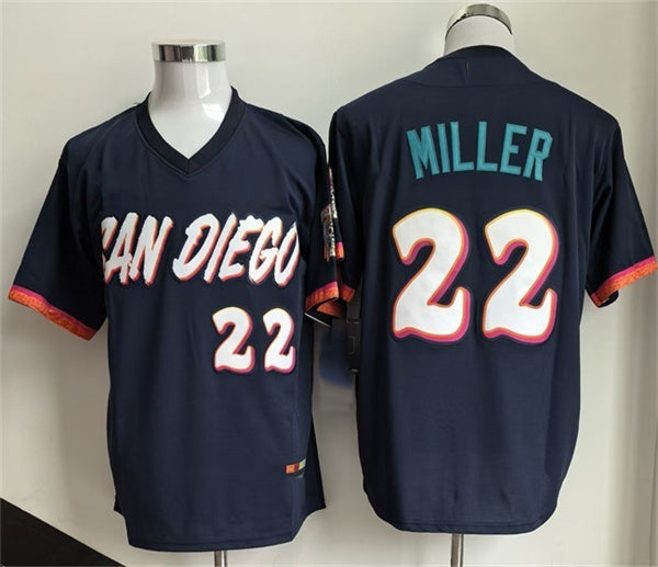 San Diego Padres #22 Mason Miller Obsidian 2026 City Connect Stadium Stitched Baseball Jersey - Main View