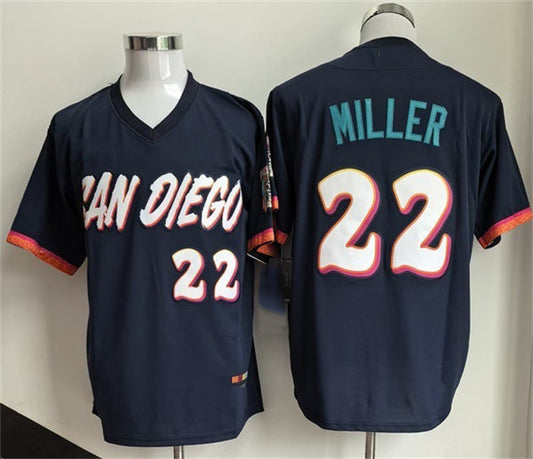 San Diego Padres #22 Mason Miller Obsidian 2026 City Connect Stadium Stitched Baseball Jersey - Main View