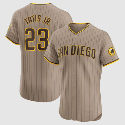 San Diego Padres #23 Fernando Tatis Jr. Alternate Elite Player Jersey - Sand Stitched Baseball Jersey - Main View